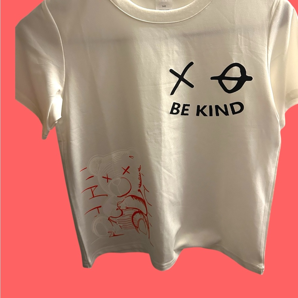 Kids 'Be Kind' Graphic T-Shirt - White